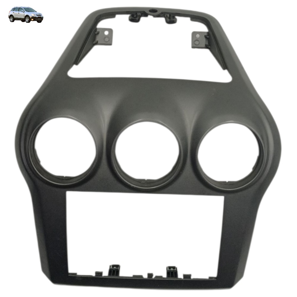 Moldura Central Painel Gm Captiva 2008 2009 2010 2011 2012 – Cinza – Moldado 1