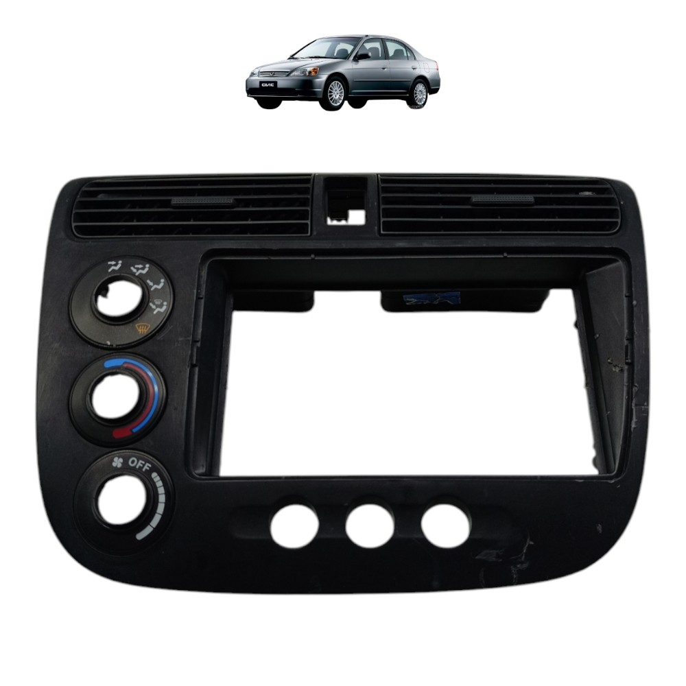 Moldura Difusor Radio Comando Painel Honda Civic G7 2001 002 1