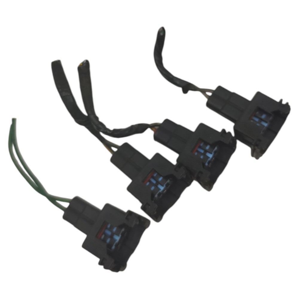 Jogo plug conector bico injetor ford ka 1.0 flex zetec 2008 4