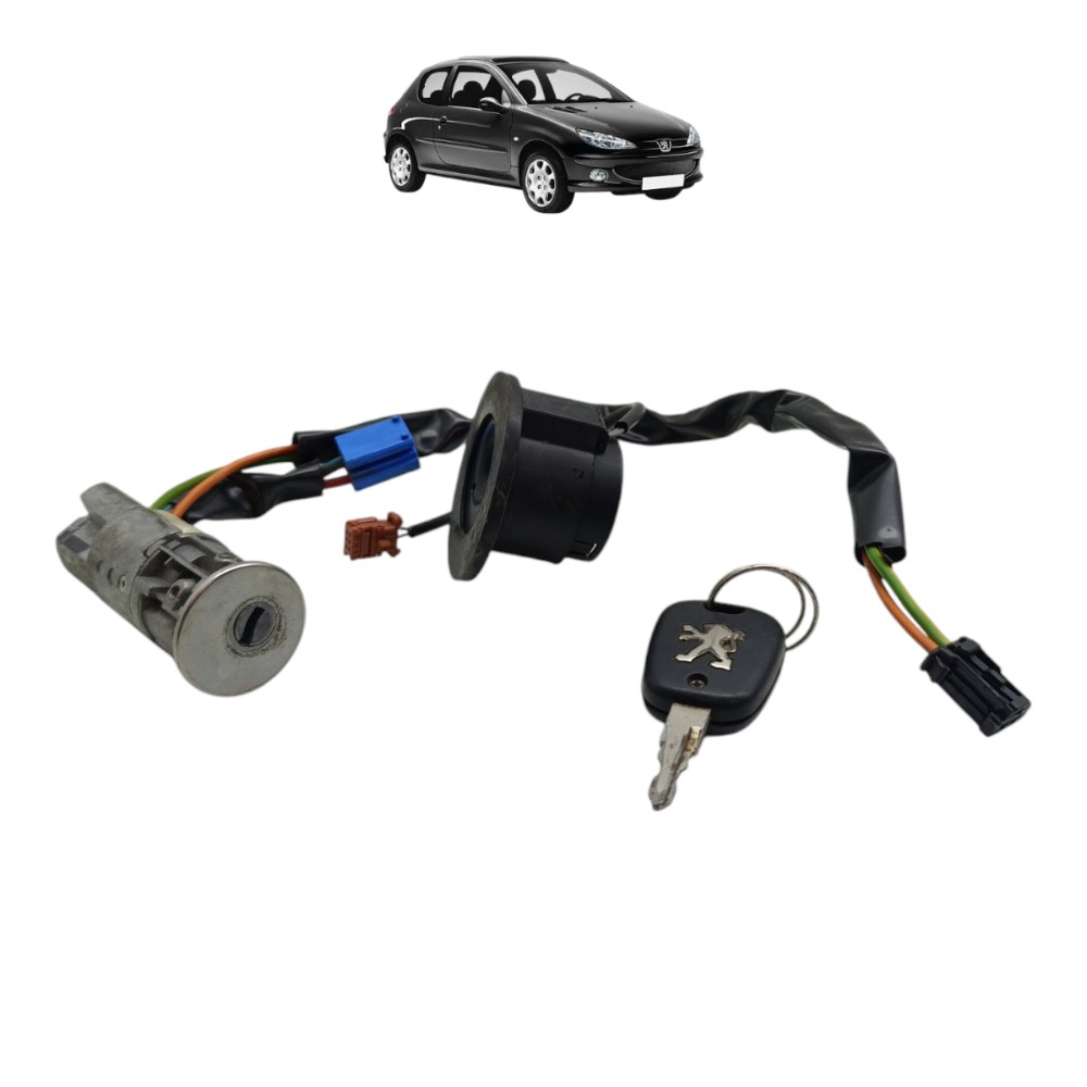 Cilindro Ignição Chave Antena Peugeot 206 1.4 Flex 2007 2008 1