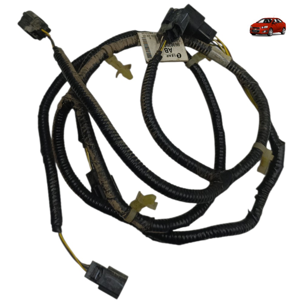 Chicote sensor estacionamento traseiro gm sonic sedan 2013 1