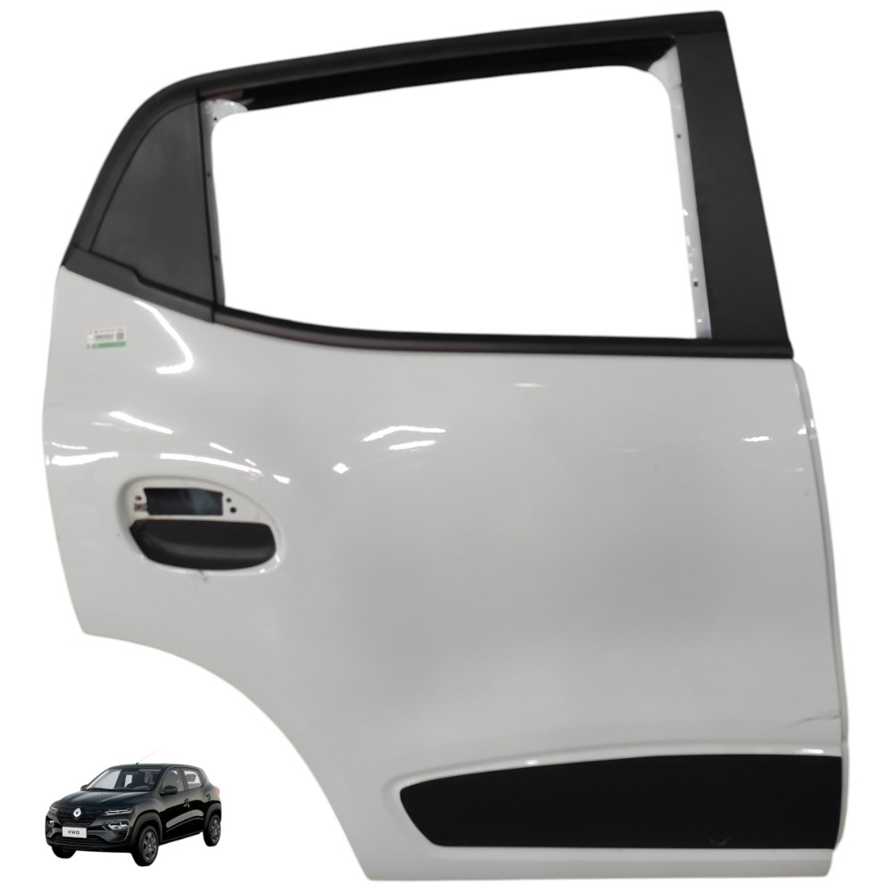 Porta Traseira Direita Renault Kwid 2024 2023 2022 2021 2020 Traseira Direito Branco 1