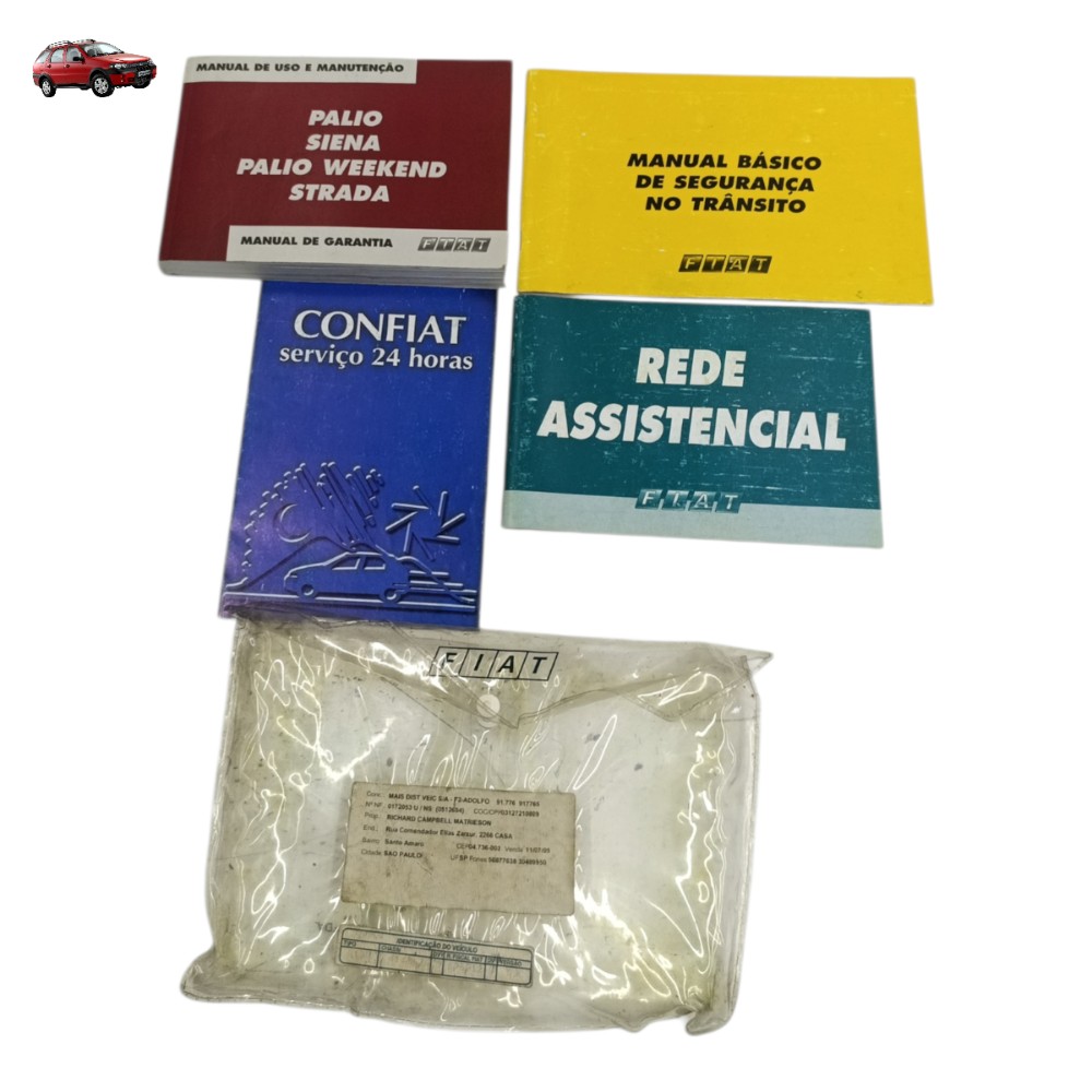 Kit Manual Proprietário Fiat Palio Weekend Adventure 2006 07