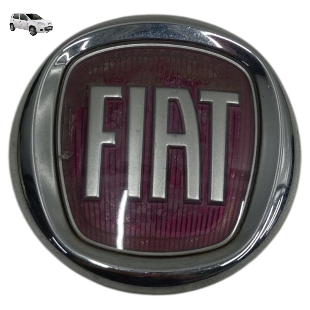Emblema grade dianteira Fiat Uno Vivace 2013 2014 2015 2016 1