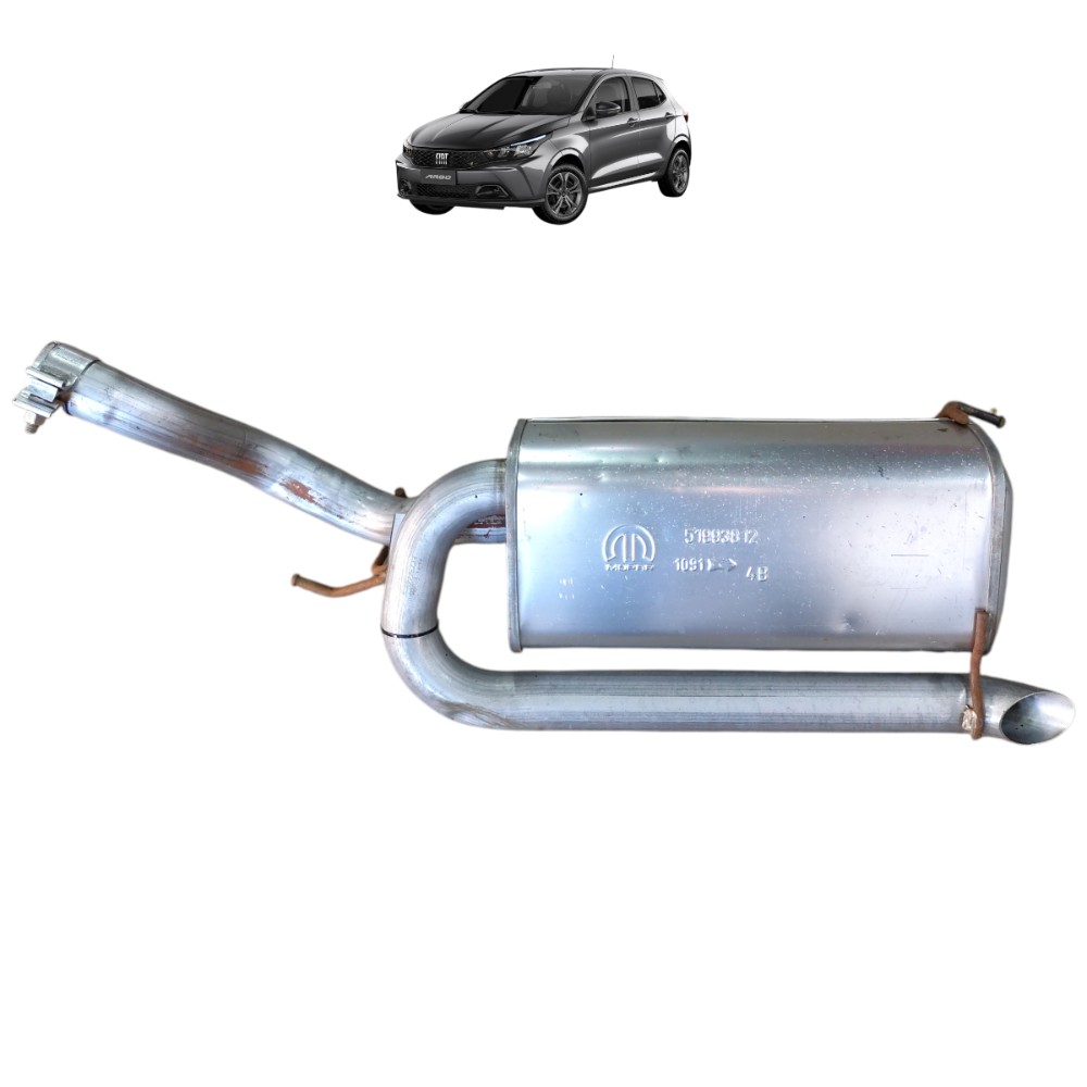 Escapamento abafador fiat argo 2024 2023 2022 2021 2020 2019