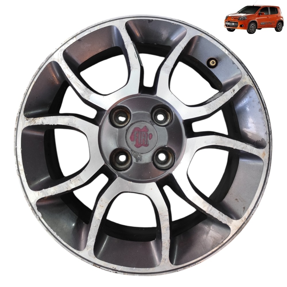 Roda Aro 15 4×98 Fiat Uno Sporting Palio Strada Reformar Grafite