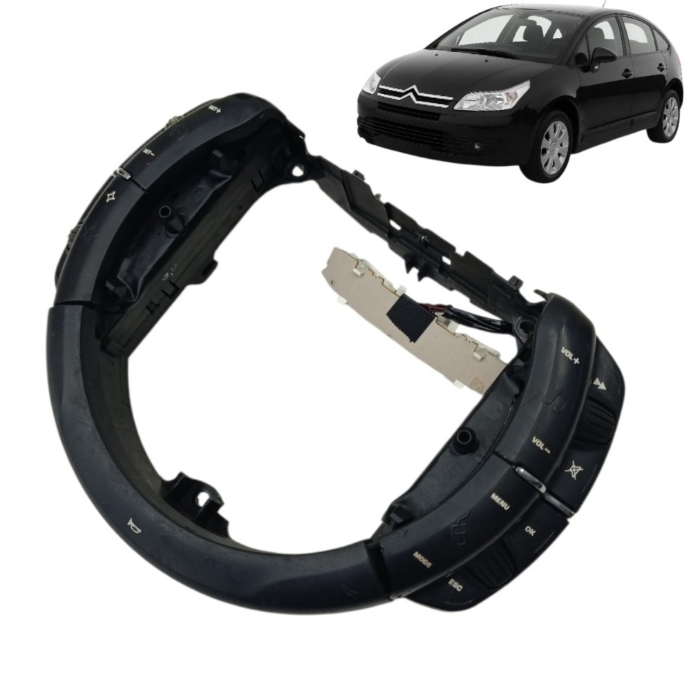 Comando Botão Volante Direção Citroen C4 2009 2010 Detalhe