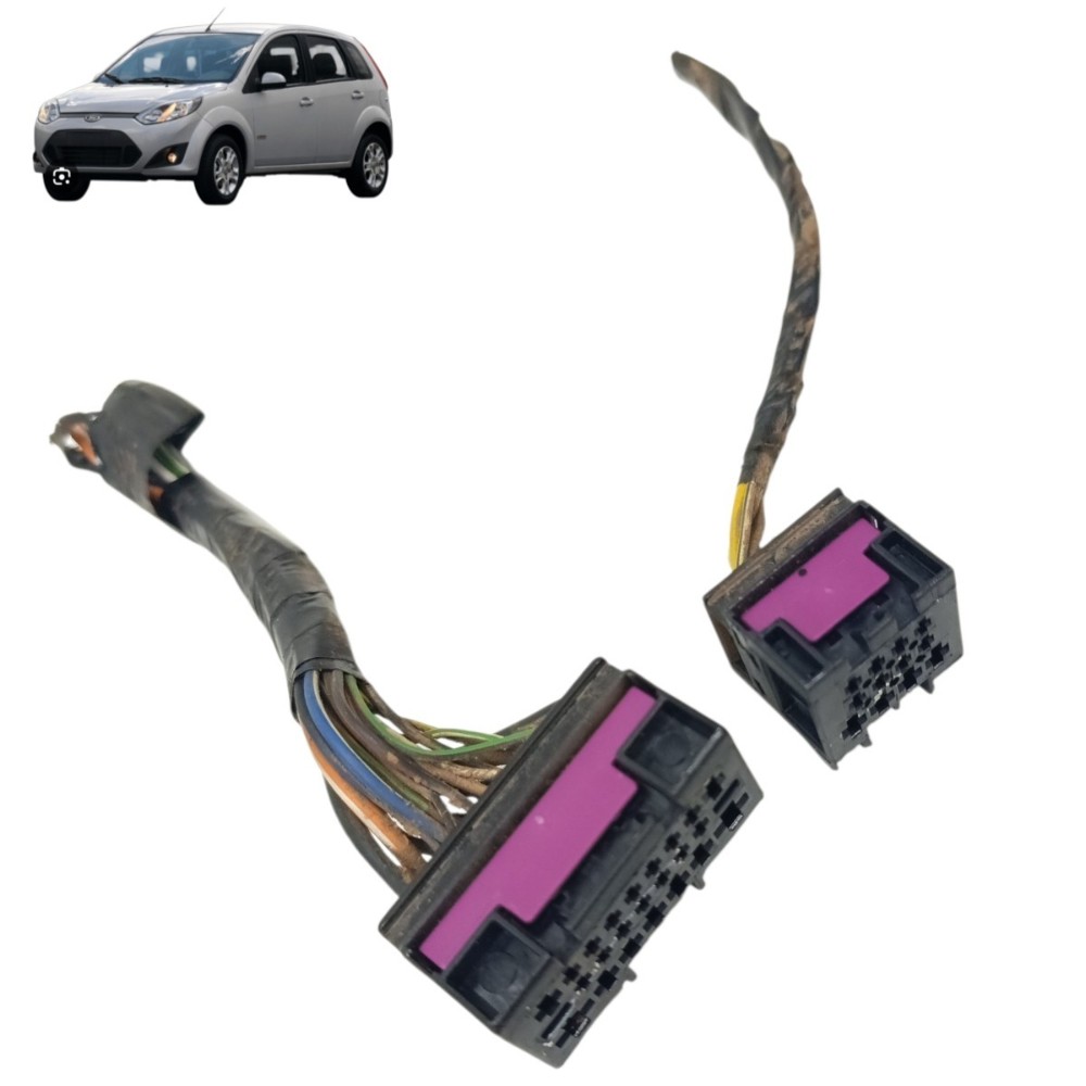 Par Plug Conector Módulo Conforto Ford Fiesta 1.6 Zetec 2013