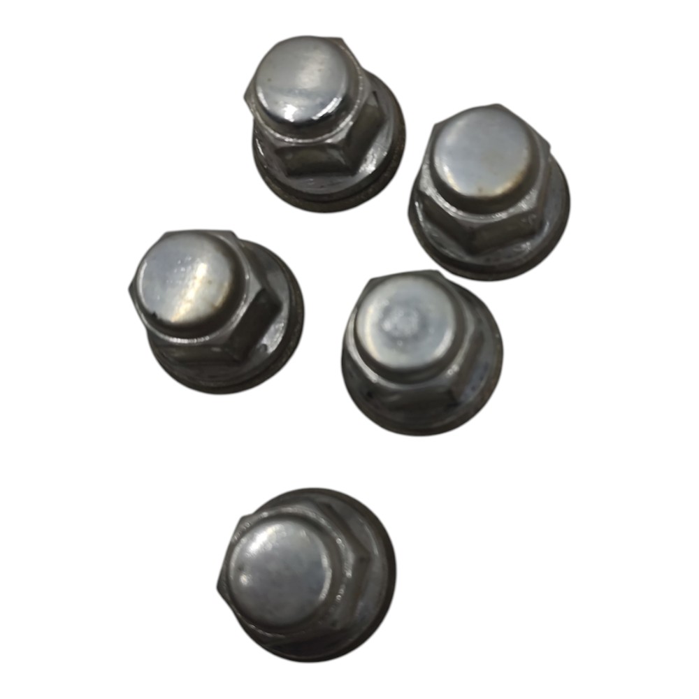 Jogo Porca Roda 5 Unidades Toyota Rav4 2016 2015 2014 2013 Prata 3