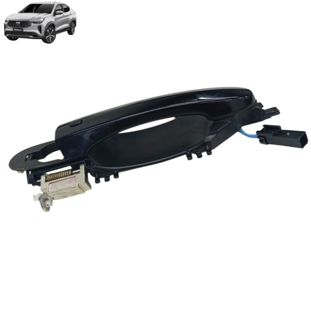 Maçaneta Externa Dianteira Esquerda Fiat Fastback 2023 2024 Preto Dianteira