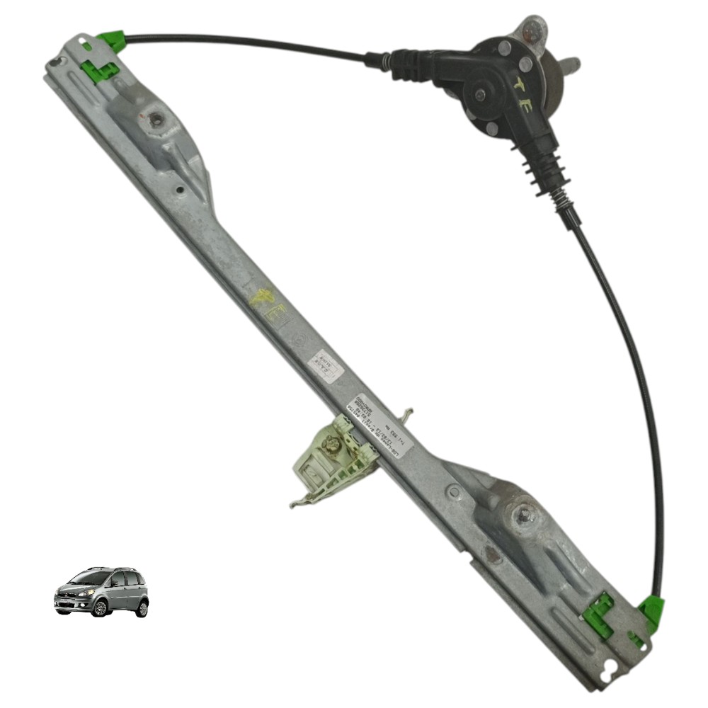 Máquina Vidro Manual Traseira Esquerda Fiat Idea 2013 2014