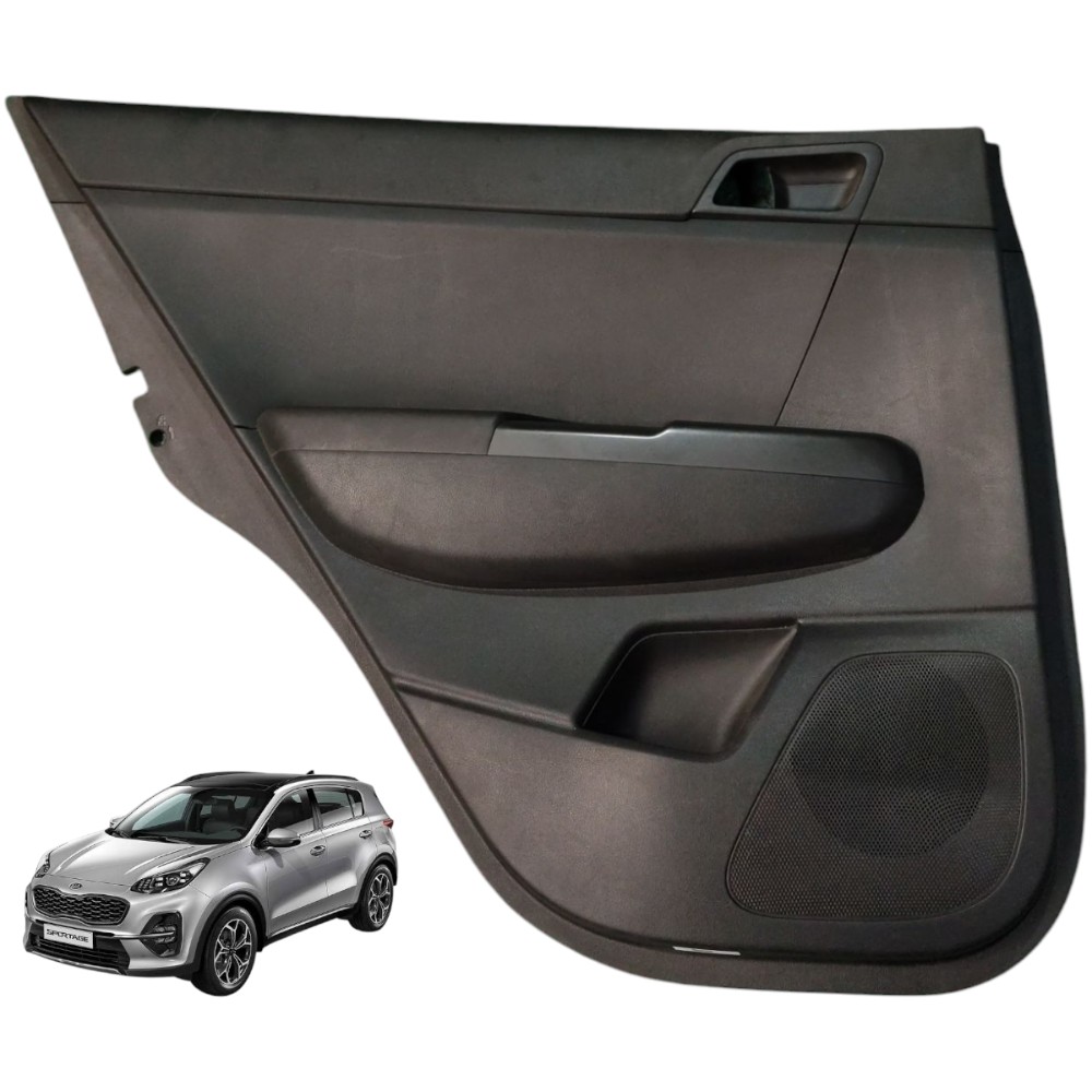 Forro Porta Traseira Esquerda Kia Sportage Lx2 2018 2019 Preto