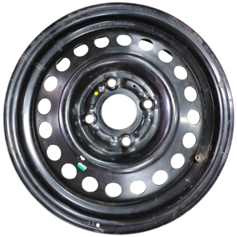 Roda Ferro Aro 15 4×114.3 Nissan Livina Tiida Sentra Preto