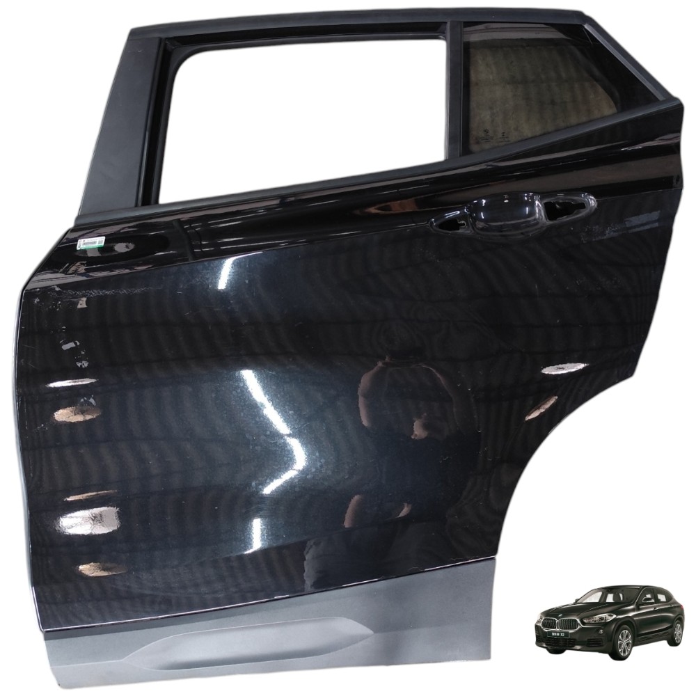 Porta Traseira Esquerda Bmw X2 F39 2018 2019 2020 2021 2022 Traseira Esquerdo Preto 1