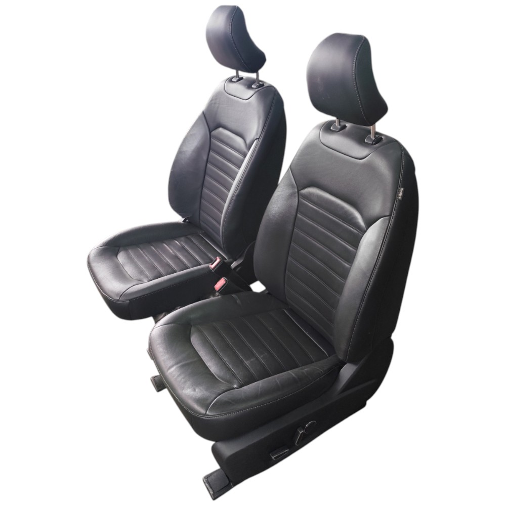Par Banco Couro Dianteiro Ford Fusion 2018 2017 2016 2015 14 Preto 2