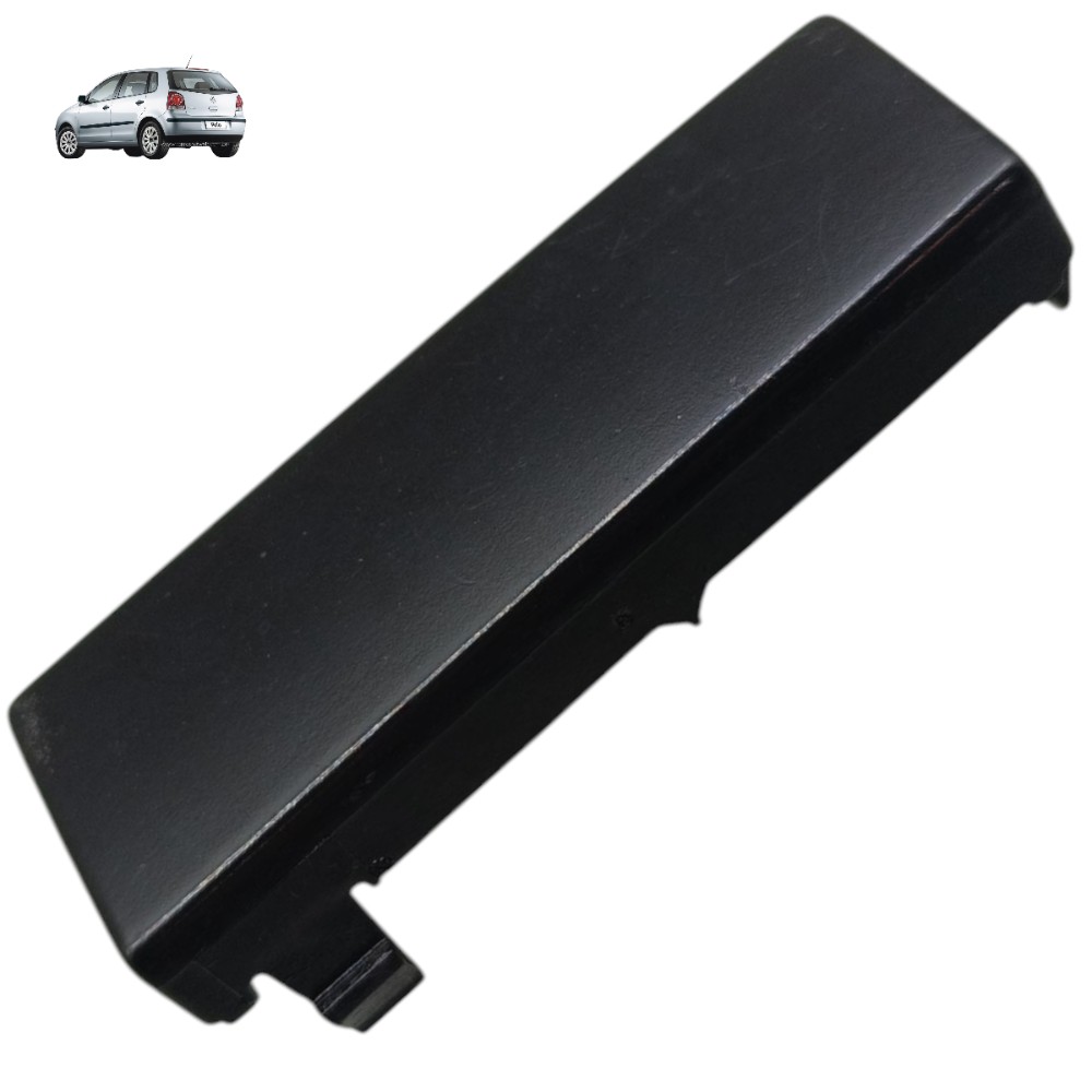 Acabamento Inferior Esquerdo Painel Vw Polo 2007 2008 2009 Preto Moldado 1
