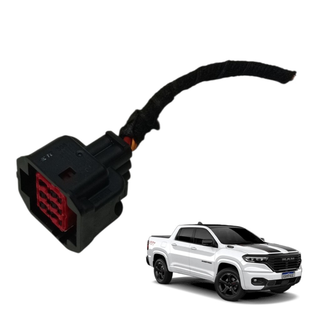 Plug Conector Máquina Vidro Traseira Ram Rampage 2026 2025