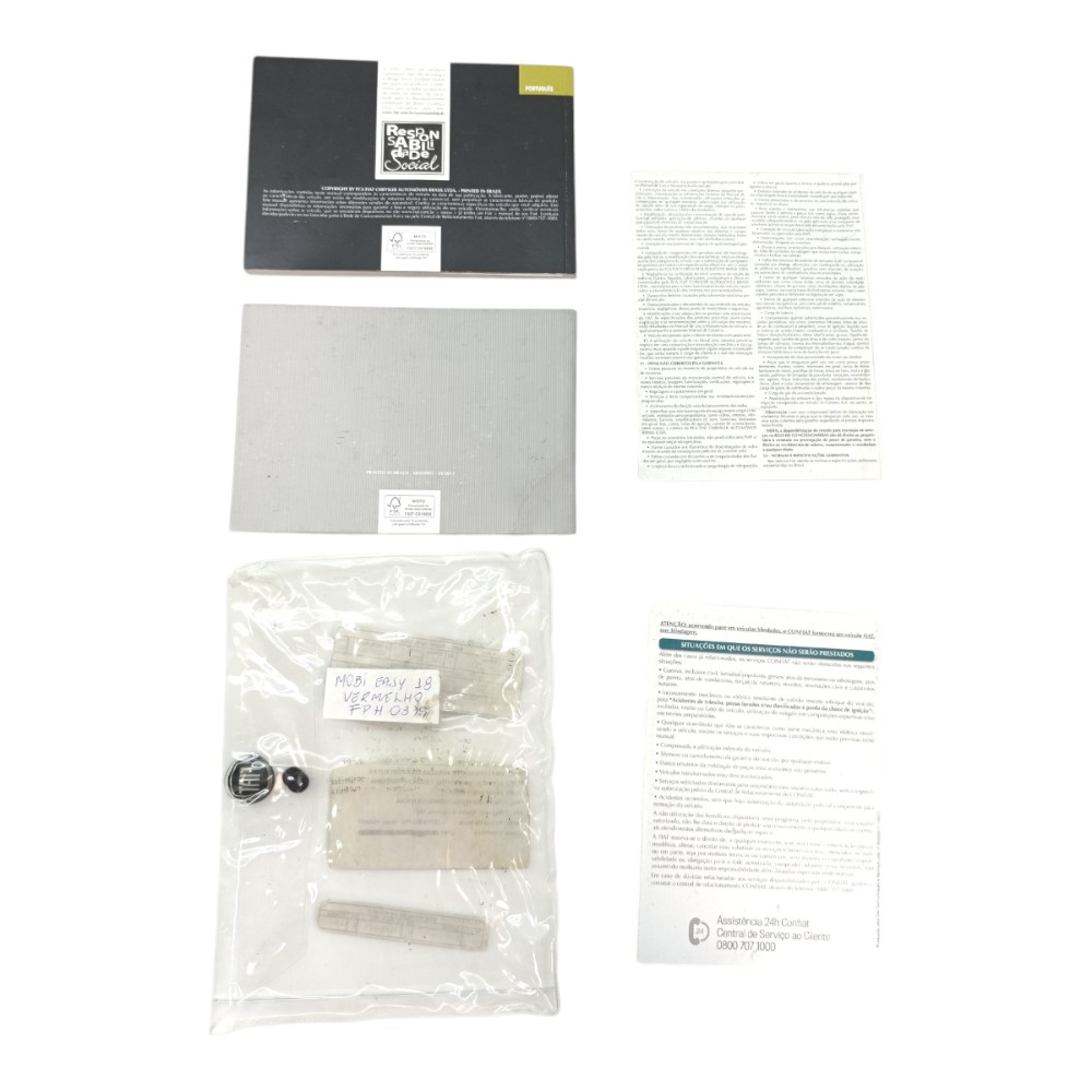 Kit Manual Proprietário Fiat Mobi Easy 1.0 4cc 2017 2018 19 2