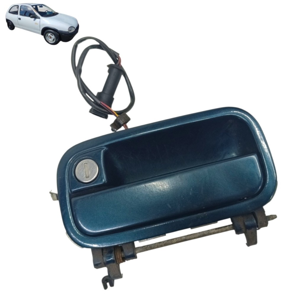 Maçaneta Externa Dianteira Esquerda Gm Corsa 1999 2000 2001 Azul Dianteira