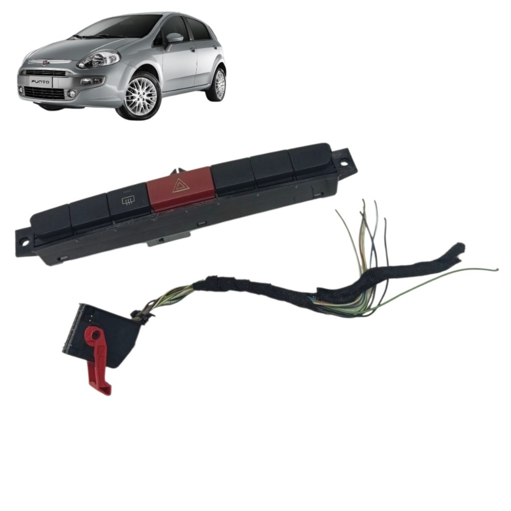Botão alerta desembaçador Fiat Punto 2012 2011 2010 2009