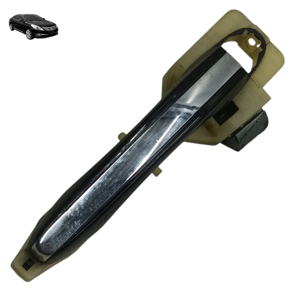 Maçaneta Externa Dianteira Direita Hyundai Azera 2007 2008 Preto E Cromado Dianteira 1