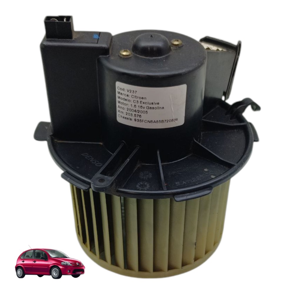 Motor Ventoinha Caixa Área Interna Citroen C3 2004 2005 2006 1
