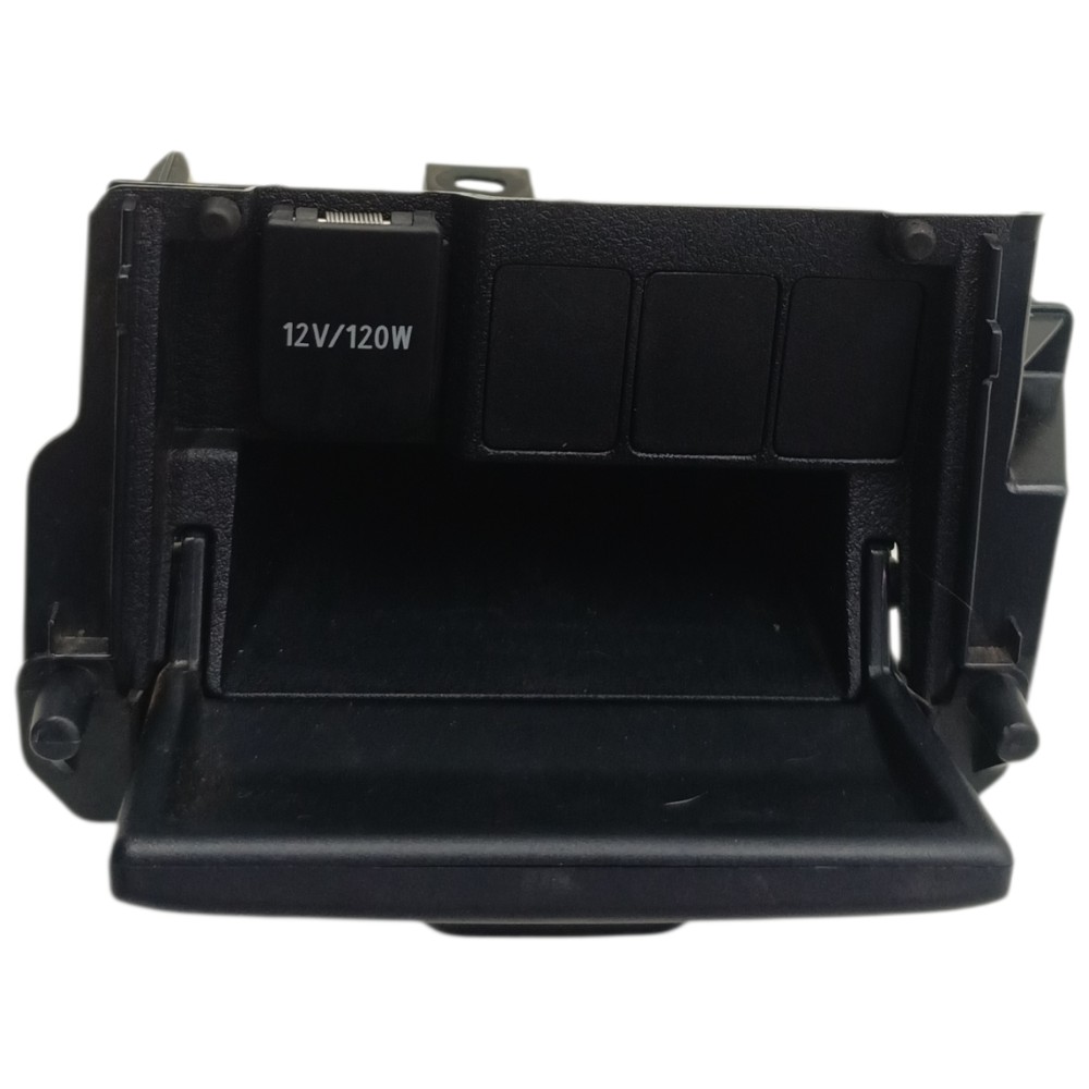 Porta Objeto Tomada 12v Painel Toyota Corolla 2016 2017 2018 Preto 2