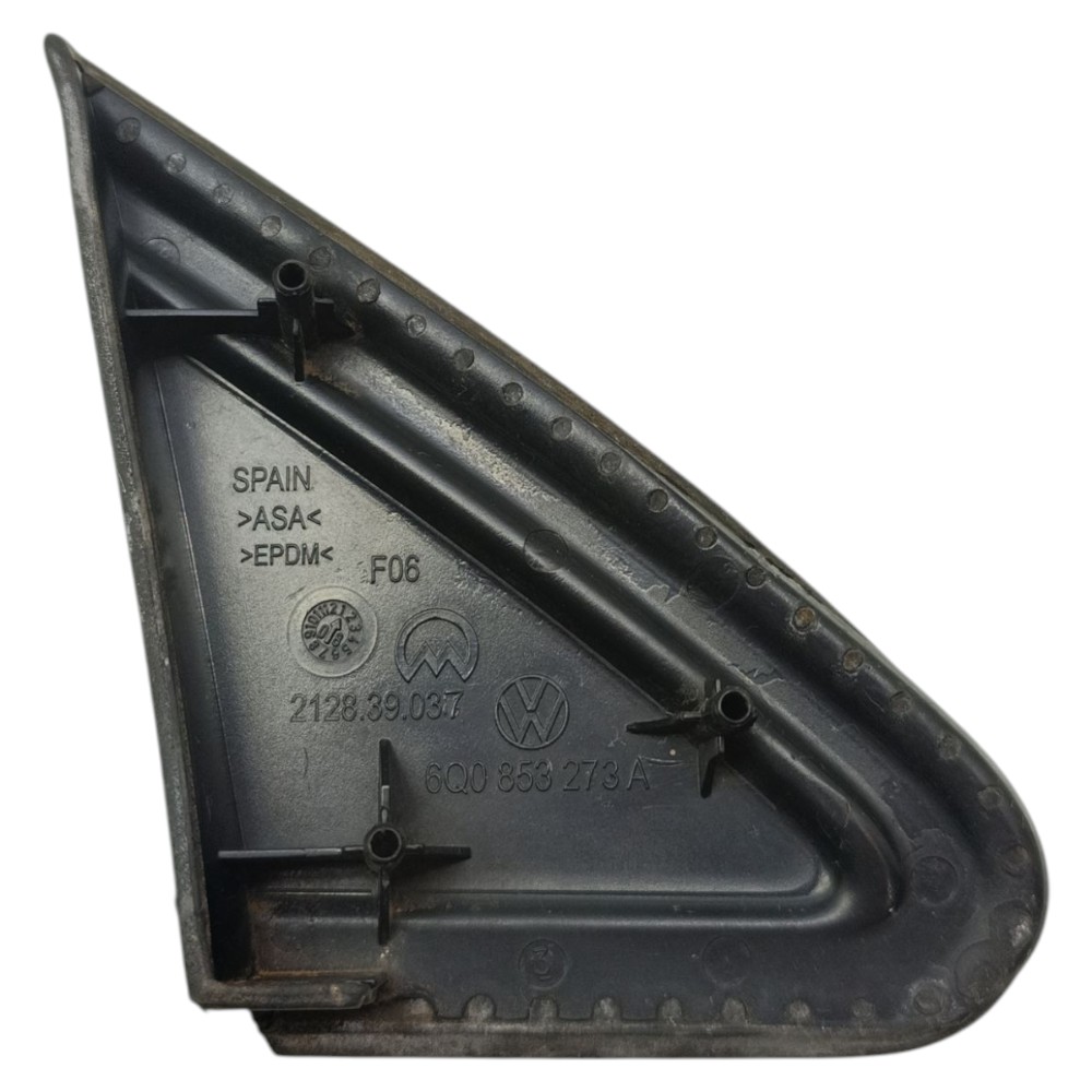 Acabamento Externo Retrovisores Esquerdo Vw Polo 2008 2009  Preto 3