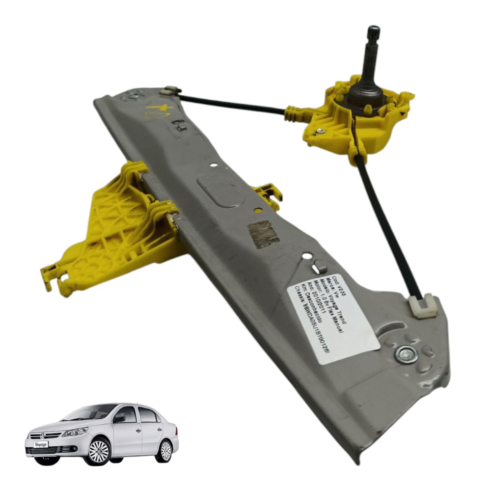 Máquina Vidro Manual Traseiro Direito Vw Voyage Gol G5 G6 1