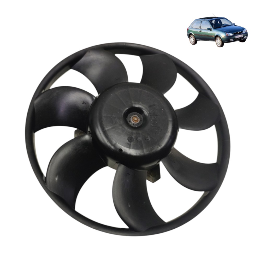 Ventoinha radiador ford fiesta 1.0 zetec 2000 pequeno detalh