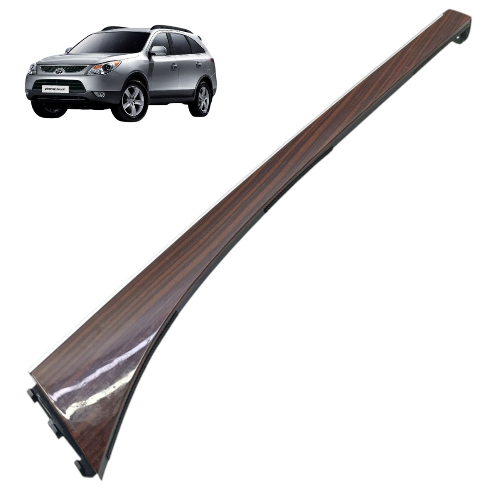 Moldura Friso Lado Direito Painel Hyundai Veracruz 2008 2009 Marrom 1