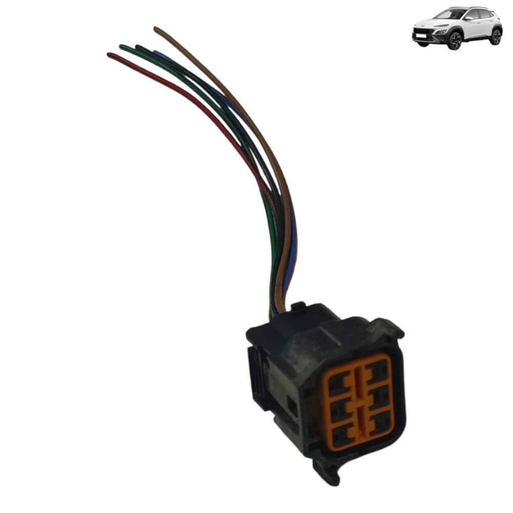 Plug conector farol superior esquerdo Hyundai kona 2023 2024