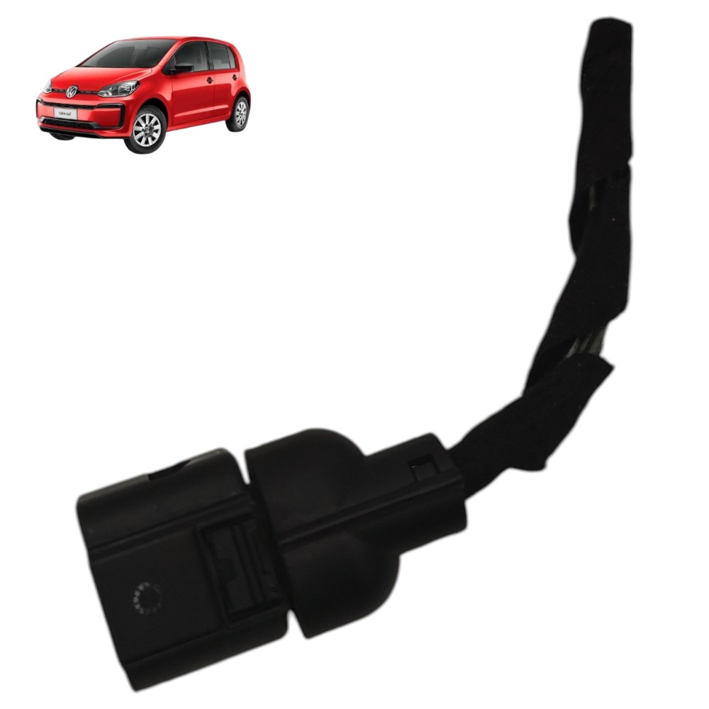 Plug conector fechadura dianteira direita VW up 2016 2017 18 1