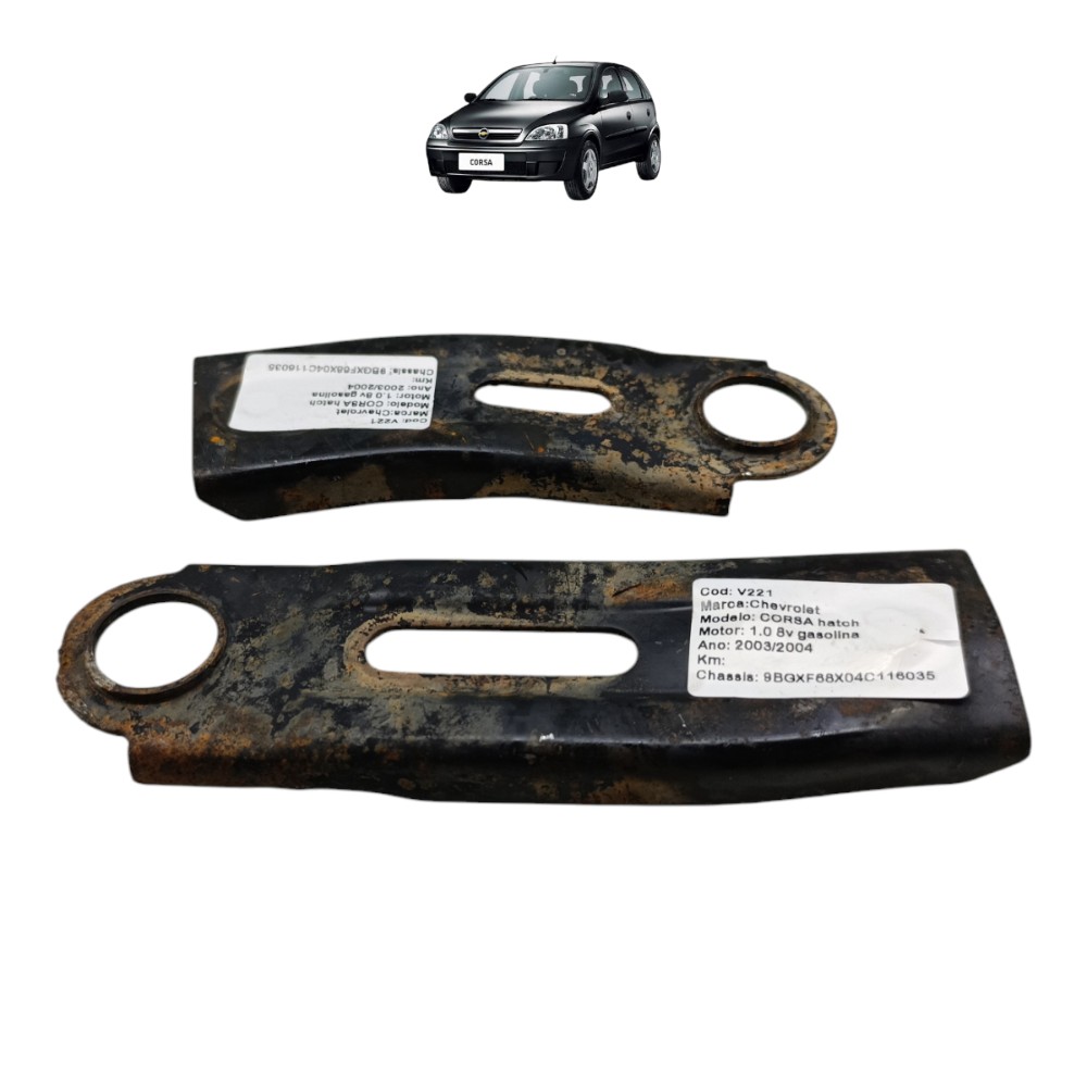 Par Suporte Inferior Radiador Gm Corsa 1.0 8v 2003 2004 2005 1