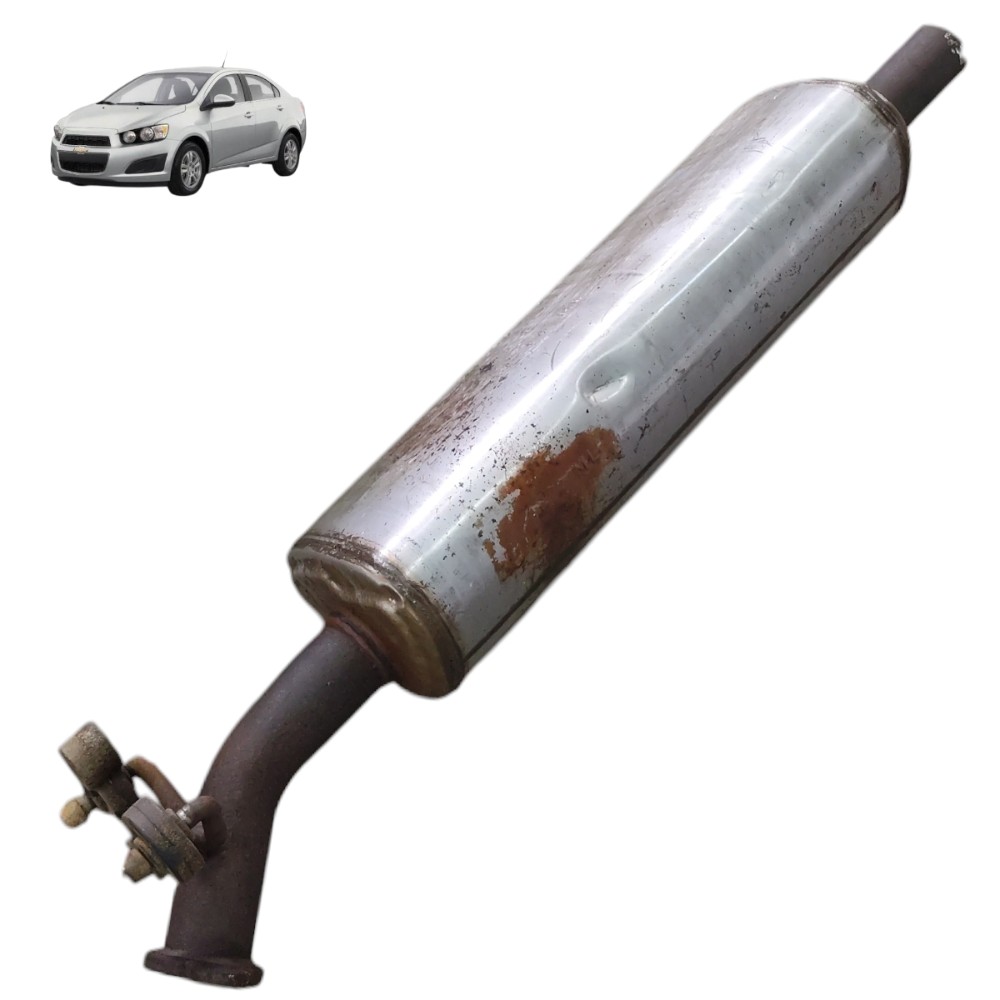 Escapamento abafador intermediário GM Sonic 2012 2013 2014