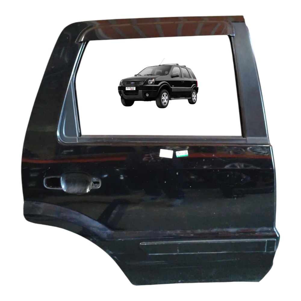 Porta Traseira Esquerda Ford Ecosport 2003 2004 2005 2006 07 Traseira Esquerdo Preto 1