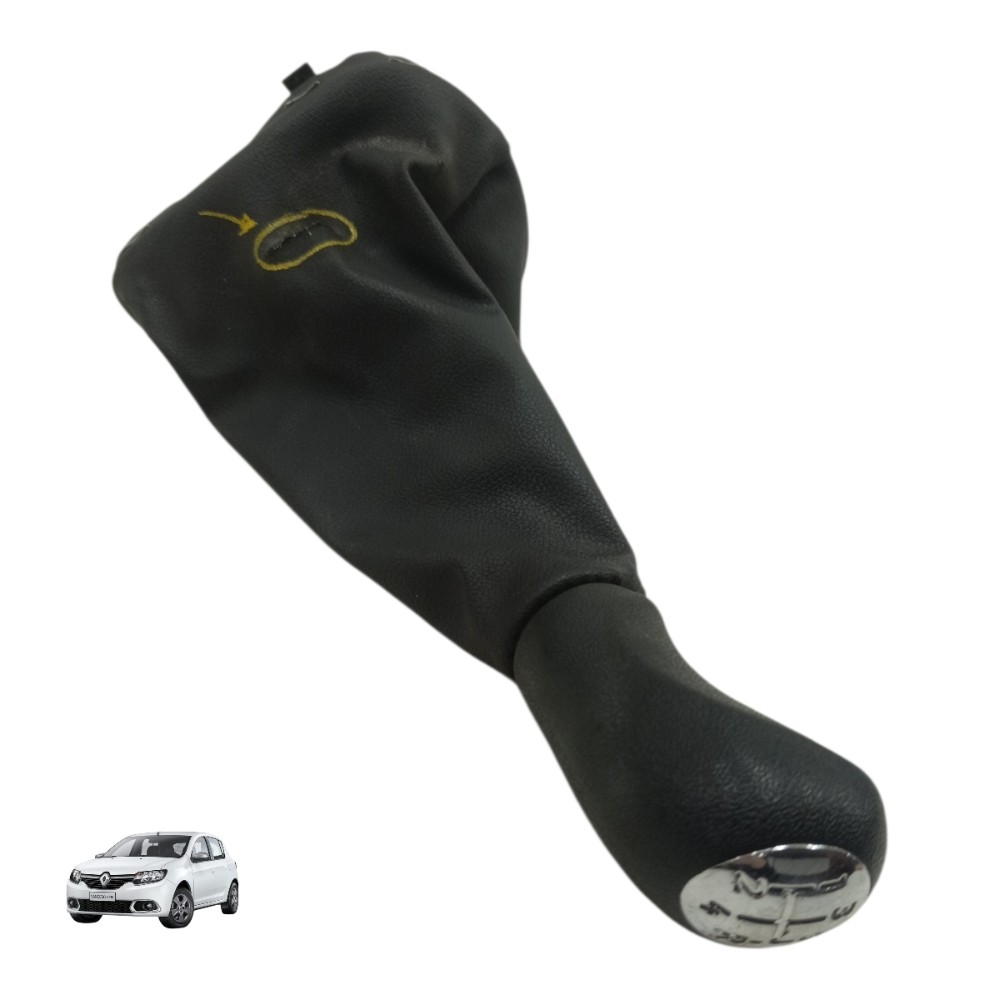 Manopla Coifa Alavanca Trambulador Renault Sandero 2016 2017