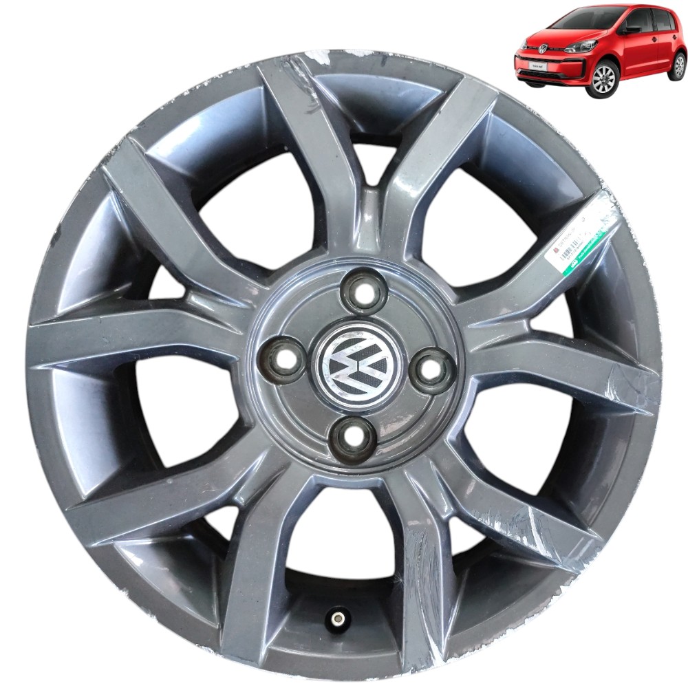 Roda avulsa aro 15 4×100 vw up 2016 2017 2018 2019 detalhe 1