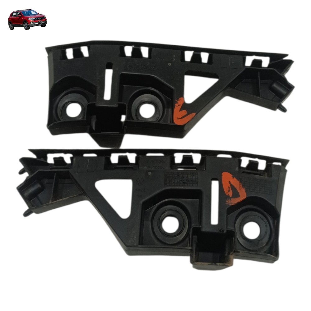 Par guia suporte parachoque traseiro vw tcross 2021 2022