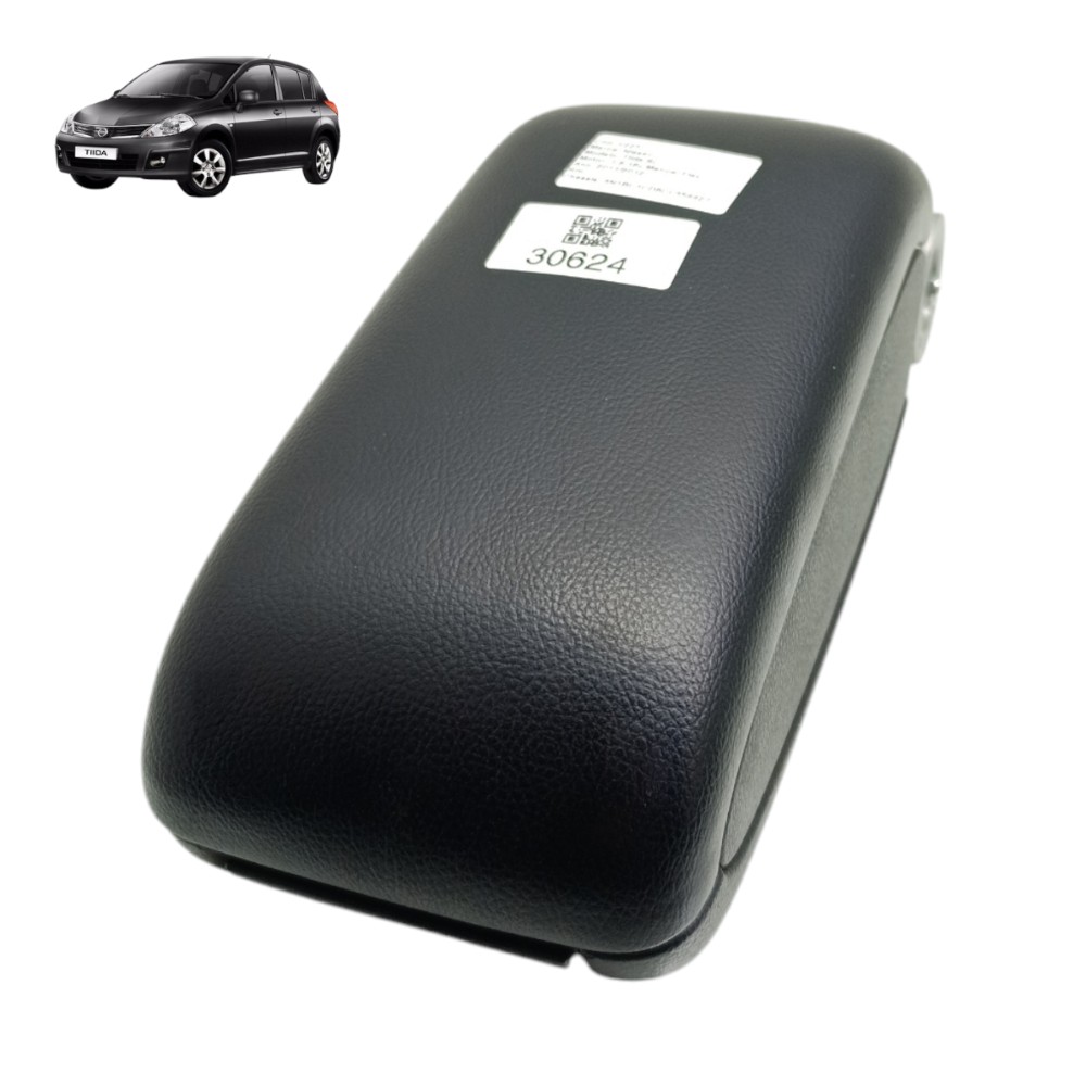 Apoio Braço Console Central Nissan Tiida 2008 2009 10 11 12 Preto 1
