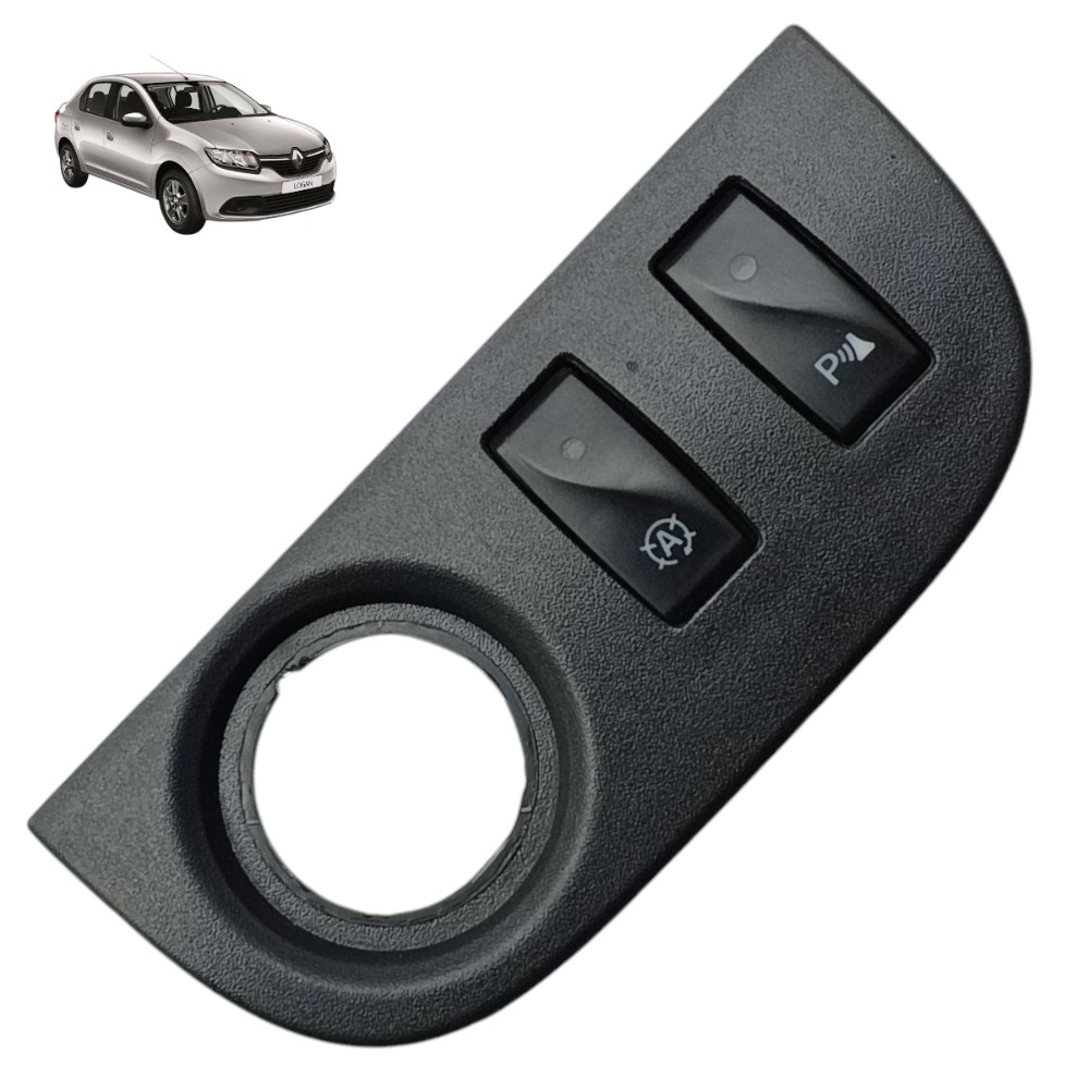 Botão A P Painel Renault Logan Sandero 2016 2017 2018 2019 Preto 1
