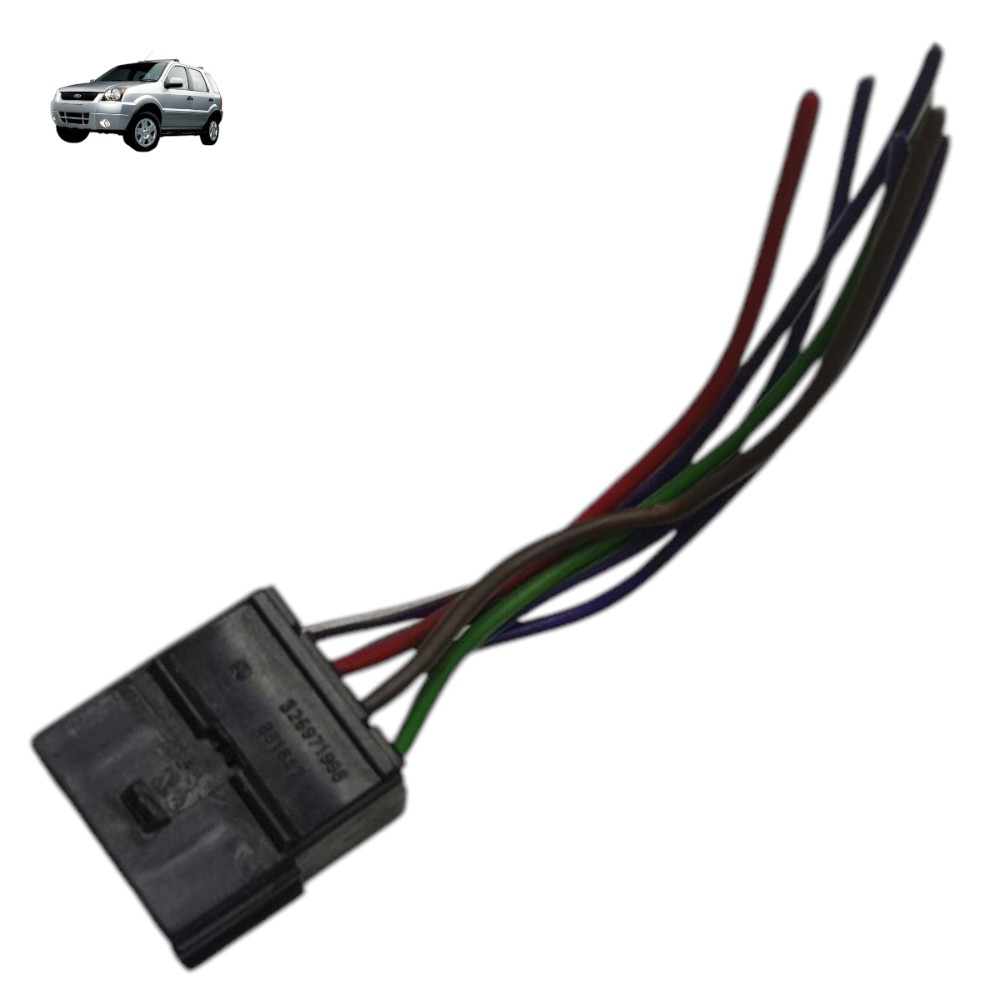 Plug Conector Botão Vidro Elétrico Ford Ecosport 2006 2007 1
