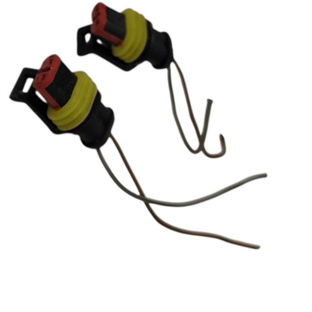 Par Plug Conector Luz Placa Vw Fox 2006 2007 2008 2009 2010 4