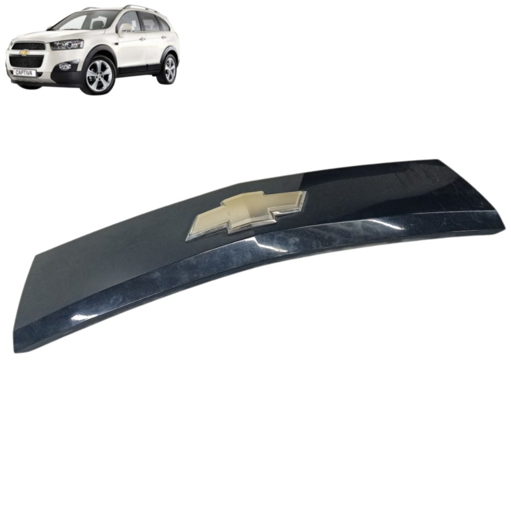 Aplique Moldura Tampa Traseira Gm Captiva 2011 2012 Detalhe Preto