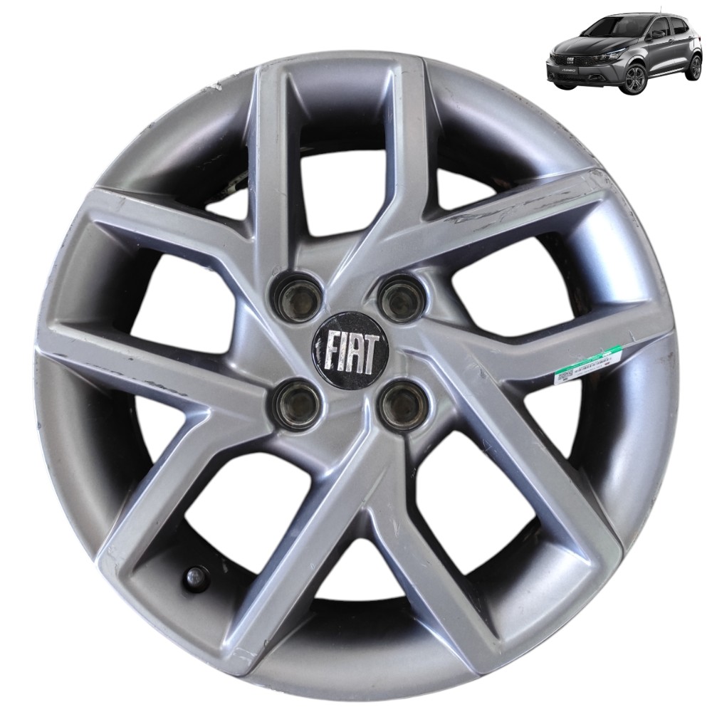 Roda Liga Leve Aro 15 4×98 Fiat Argo Cronos Strada Detalhe Grafite 1