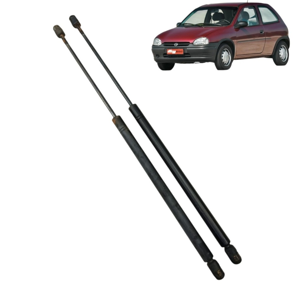 Par Amortecedor Tampa Traseira Gm Corsa 1997 Até 2001