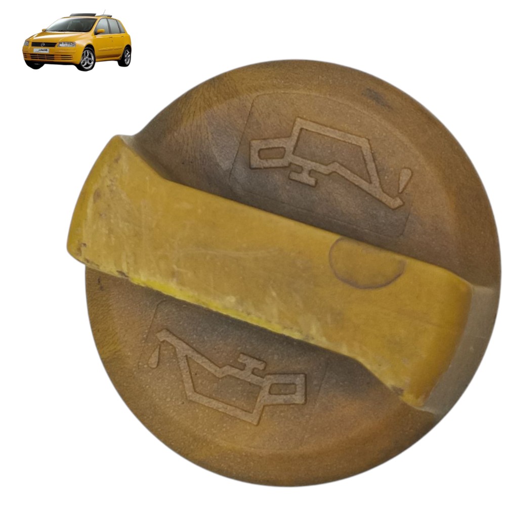 Tampa Enchimento Óleo Motor Fiat Stilo 1.8 16v 2003 2004 05 Amarelo 1