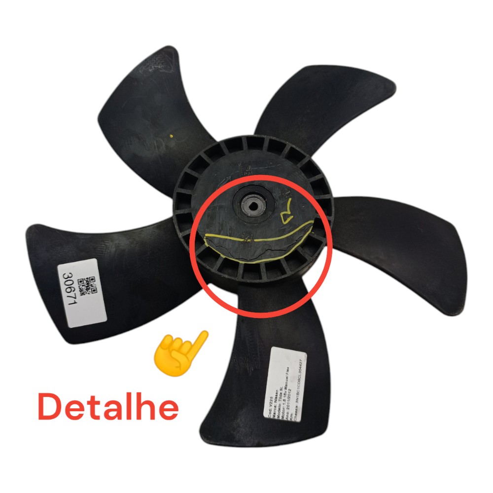 Hélice Ventoinha Radiador Nissan Tiida 1.8 Mec 10 2011 2012 2
