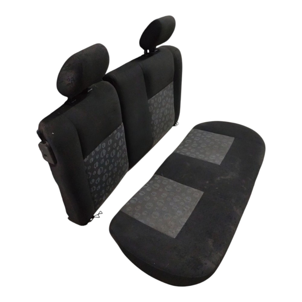 Jogo Banco Traseiro Ford Fiesta Hatch 2005 2006 2007 2008 Preto 3