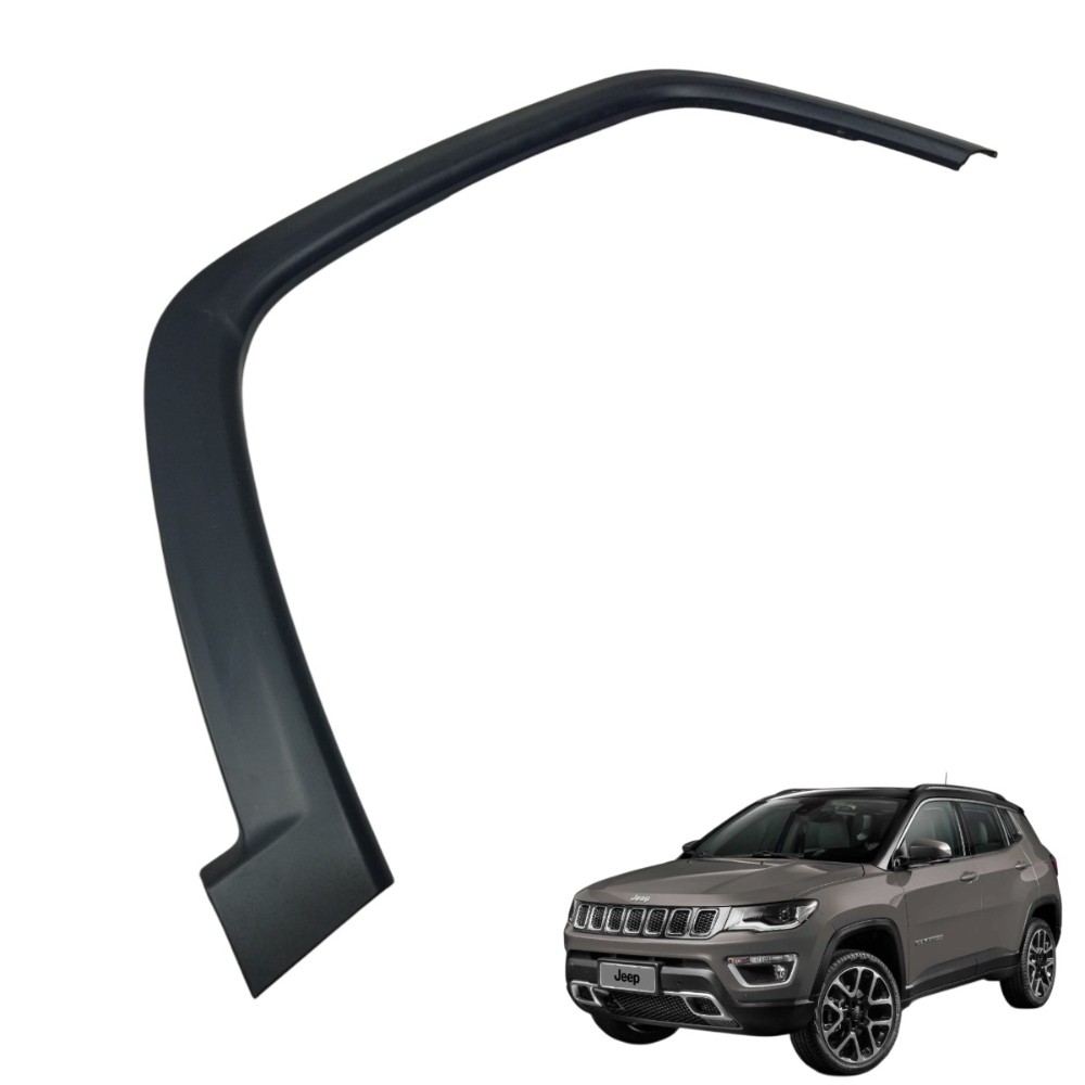 Moldura Paralama Dianteiro Direito Jeep Compass 2019 2020 21 Preto